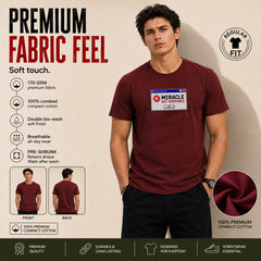 Freethinker | Arif Men's Miracle Not Verifiable Crew Neck T-Shirt - (170 GSM single jersey)