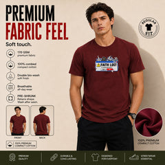 Freethinker | Arif Men's Faith Lost Crew Neck T-Shirt - (170 GSM single jersey)