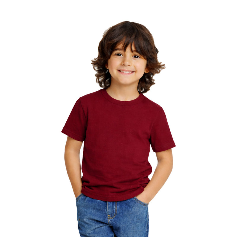 BestyPop Boy’s Plain Round Neck T-Shirt