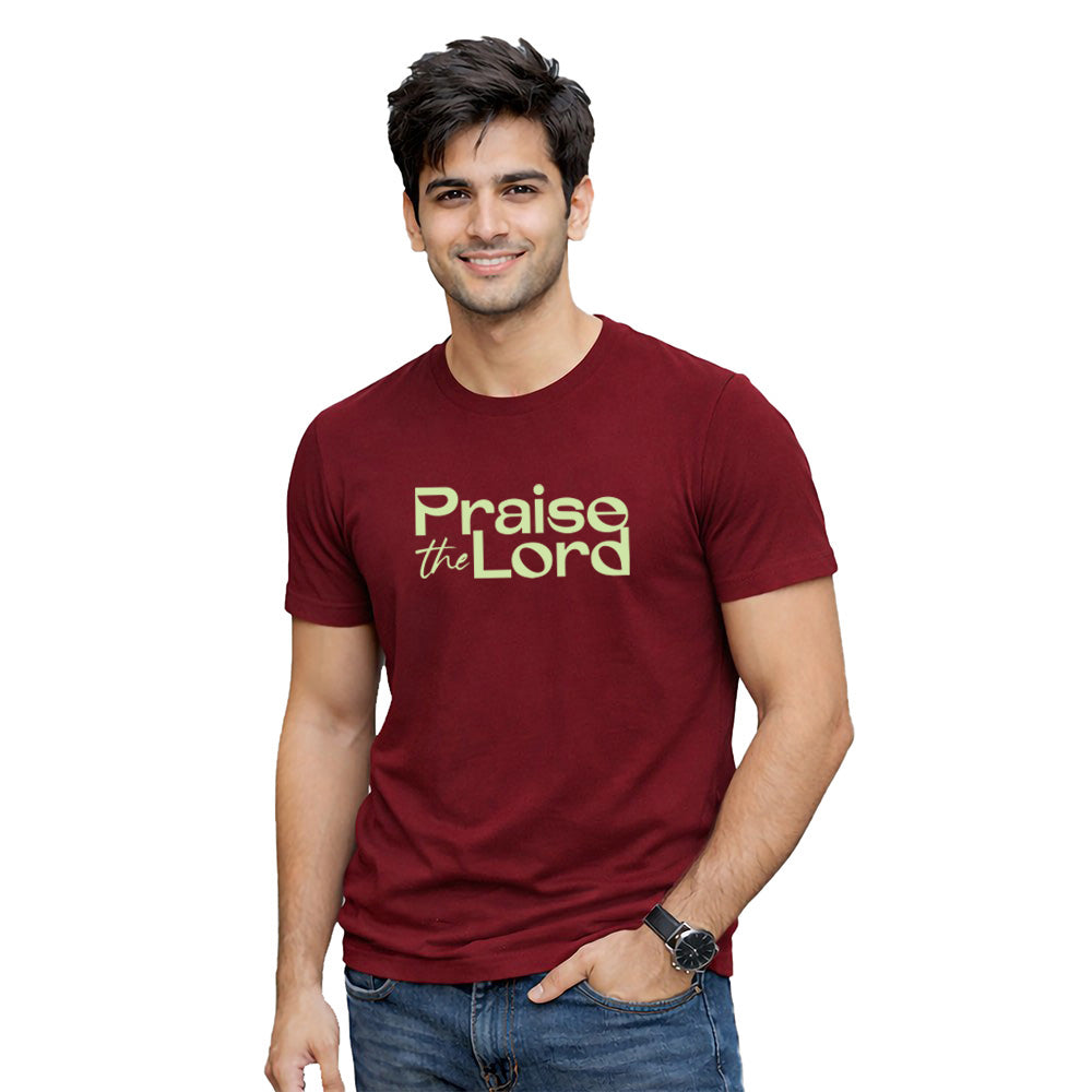 BestyPop Men’s Graphic Print Round Neck T-Shirt-Jesus(170 GSM single jersey)