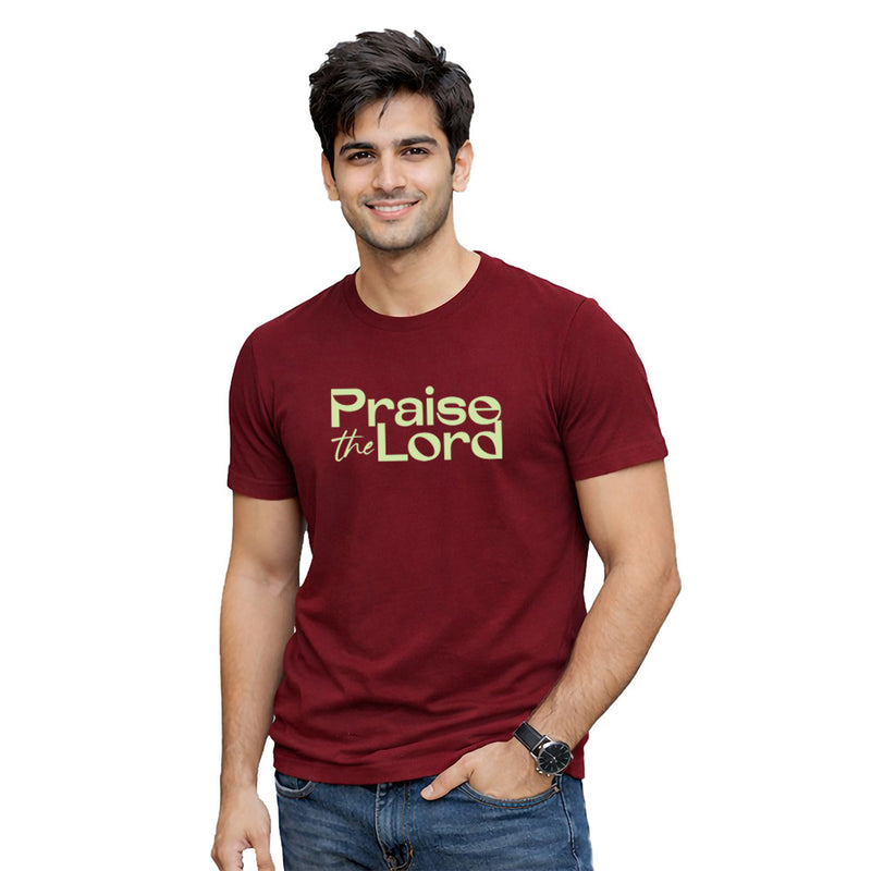 BestyPop Men’s Graphic Print Round Neck T-Shirt-Jesus(170 GSM single jersey)