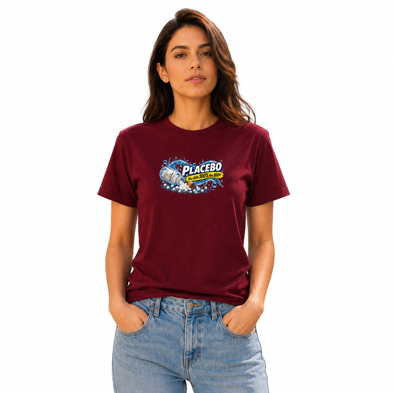 Freethinker | Arif Women's Placebo Neck T-Shirt - (170 GSM single jersey)