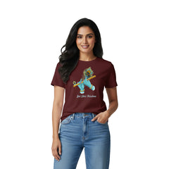 BestyPop Women’s Graphic Print Round Neck T-Shirt- Krishna (170 GSM single jersey)