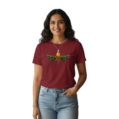 BestyPop Women’s Graphic Print Round Neck T-Shirt- Murugan (170 GSM single jersey)