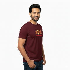 BestyPop Men’s Graphic Print Round Neck T-Shirt-Tirupathi Balaji (170 GSM single jersey)