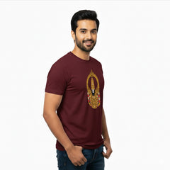 BestyPop Men’s Graphic Print Round Neck T-Shirt-Tirupathi Balaji (170 GSM single jersey)