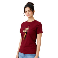 Bestypop Women's Crew Neck t-shirt - ചുള്ളത്തി(170 GSM single jersey)