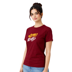 Bestypop Women's Crew Neck t-shirt - എന്താ ഇഷ്ട്ടാ(170 GSM single jersey)
