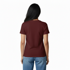 BestyPop Women’s Graphic Print Round Neck T-Shirt- Krishna (170 GSM single jersey)