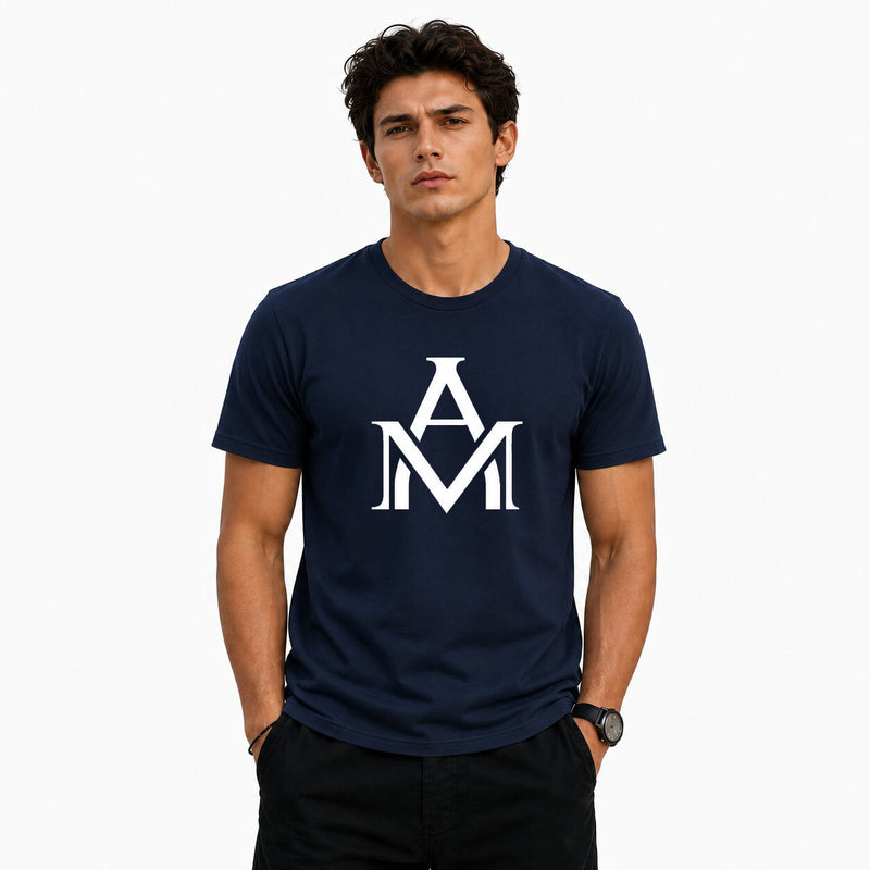 BestyPop Men’s Graphic Print Round Neck T-Shirt- AM Designs
