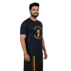 BestyPop Men’s Graphic Print Round Neck T-Shirt- Ayyappan(170 GSM single jersey)