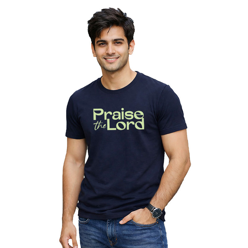 BestyPop Men’s Graphic Print Round Neck T-Shirt-Jesus(170 GSM single jersey)