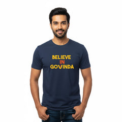 BestyPop Men’s Graphic Print Round Neck T-Shirt-Tirupathi Balaji (170 GSM single jersey)