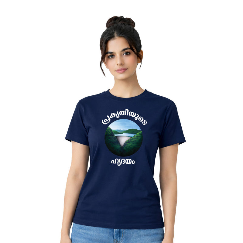 BestyPop Women’s Graphic Print Round Neck T-Shirt-(170 GSM single jersey)