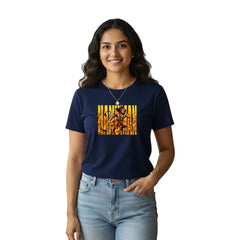 BestyPop Women’s Graphic Print Round Neck T-Shirt- Hanuman(170 GSM single jersey)