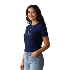 BestyPop Women’s Graphic Print Round Neck T-Shirt- Hanuman(170 GSM single jersey)
