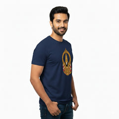 BestyPop Men’s Graphic Print Round Neck T-Shirt-Tirupathi Balaji (170 GSM single jersey)