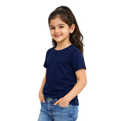 BestyPop Girl’s Plain Round Neck T-Shirt