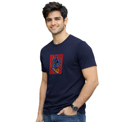 BestyPop Men’s Graphic Print Round Neck T-Shirt- Shivan (170 GSM single jersey)