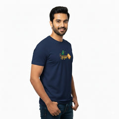 BestyPop Men’s Graphic Print Round Neck T-Shirt- Murugan (170 GSM single jersey)