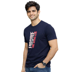 BestyPop Men’s Graphic Print Round Neck T-Shirt-Jesus(170 GSM single jersey)