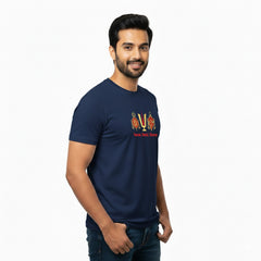 BestyPop Men’s Graphic Print Round Neck T-Shirt-Tirupathi Balaji (170 GSM single jersey)