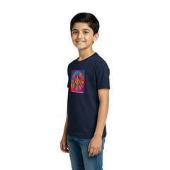 BestyPop Boy’s Graphic Print Round Neck T-Shirt- Ayyappan