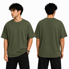 BestyPop Men’s Oversized Plain T-Shirt