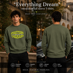 BestyPop Men’s Graphic Print Round Neck Sweatshirt - 270 GSM
