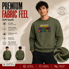 Freethinker | Arif  Men's Bad Idea Sweatshirt full sleeve - (270 GSM, unbrushed)