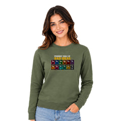 Freethinker | Arif  Women's Bad Idea Sweatshirt full sleeve - (270 GSM, unbrushed)