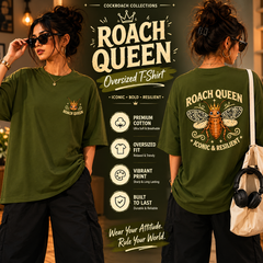 BestyPop Women’s Oversized T-Shirt - RoachQueen