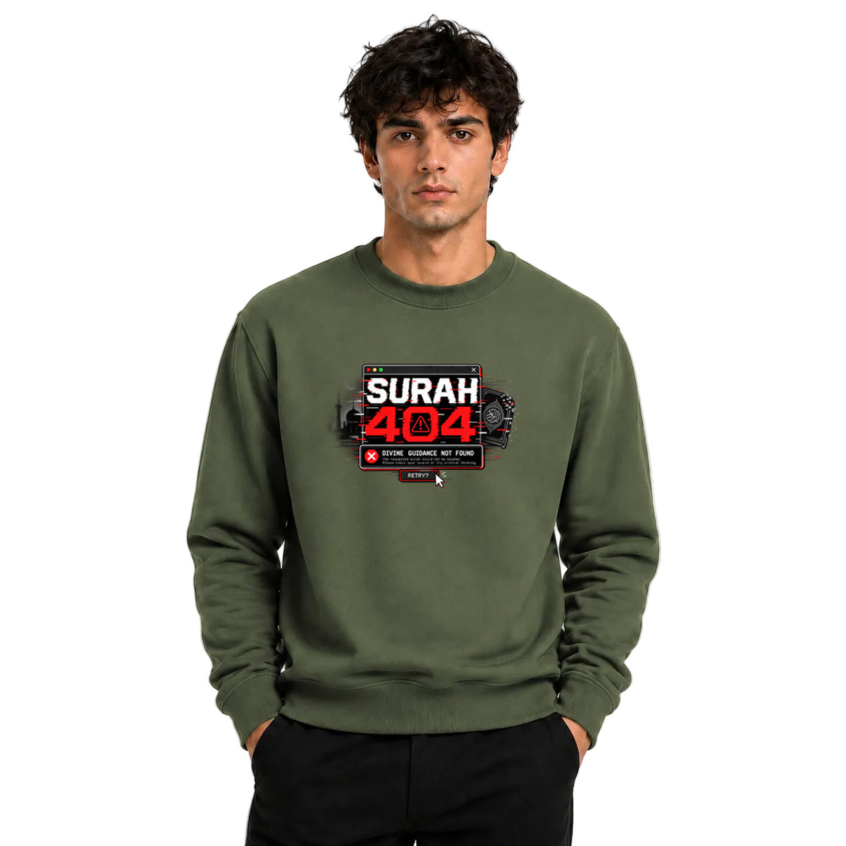 Freethinker | Arif  Men's Surah 404 Sweatshirt full sleeve - (270 GSM, unbrushed)