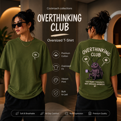 BestyPop Women’s Oversized T-Shirt - Overthinking Club