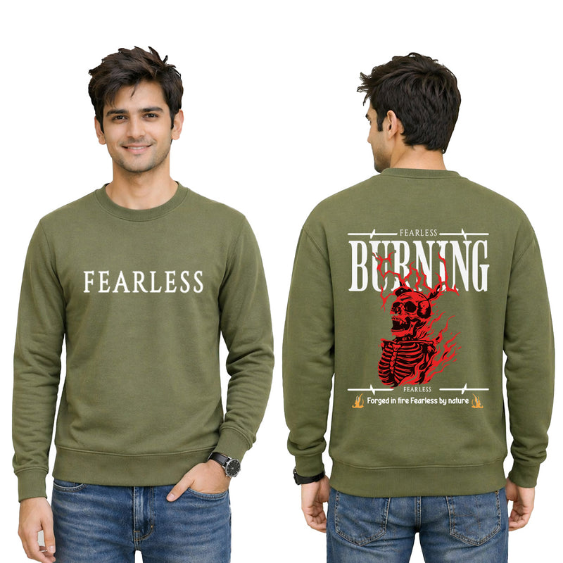 BestyPop Men’s Graphic Print Round Neck Sweatshirt - 270 GSM (Copy)