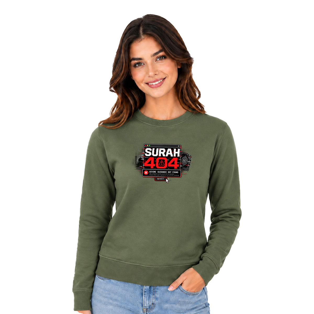 Freethinker | Arif  Women's Surah 404 Sweatshirt full sleeve - (270 GSM, unbrushed)