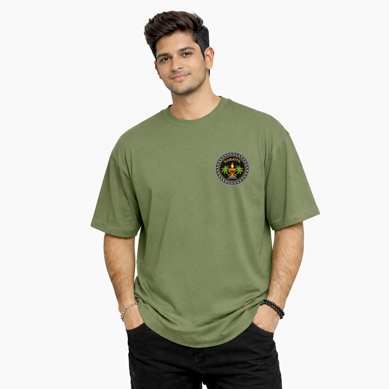 BestyPop Men’s Oversized Graphic Print T-Shirt - 225 GSM