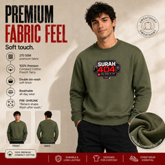 Freethinker | Arif  Men's Surah 404 Sweatshirt full sleeve - (270 GSM, unbrushed)