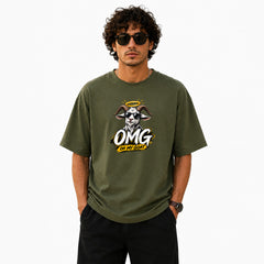 Freethinker | Arif Men's Crew neck Oversized T-Shirt - (225 GSM heavyweight fabric)
