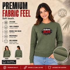 Freethinker | Arif  Women's Surah 404 Sweatshirt full sleeve - (270 GSM, unbrushed)