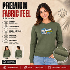 Freethinker | Arif  Placebo Women's Sweatshirt full sleeve - (270 GSM, unbrushed)