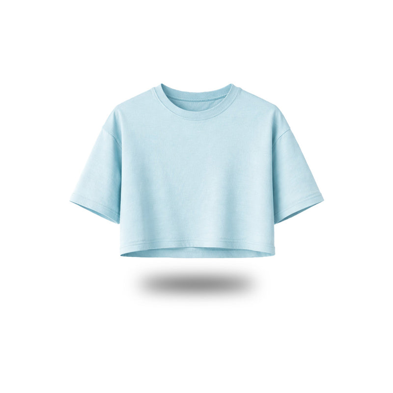 Plain Oversized Crop Tops