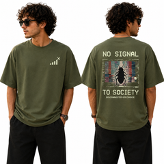 BestyPop Men’s Oversized T-Shirt - No Signal