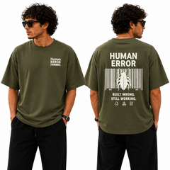 BestyPop Men’s Oversized T-Shirt - Human Error
