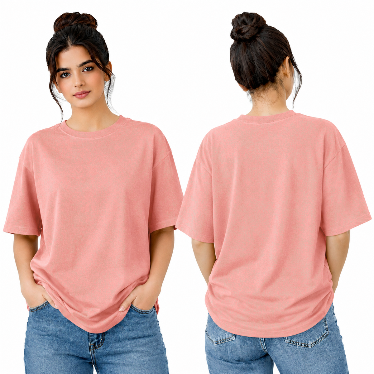 BestyPop Women’s Oversized Plain T-Shirt