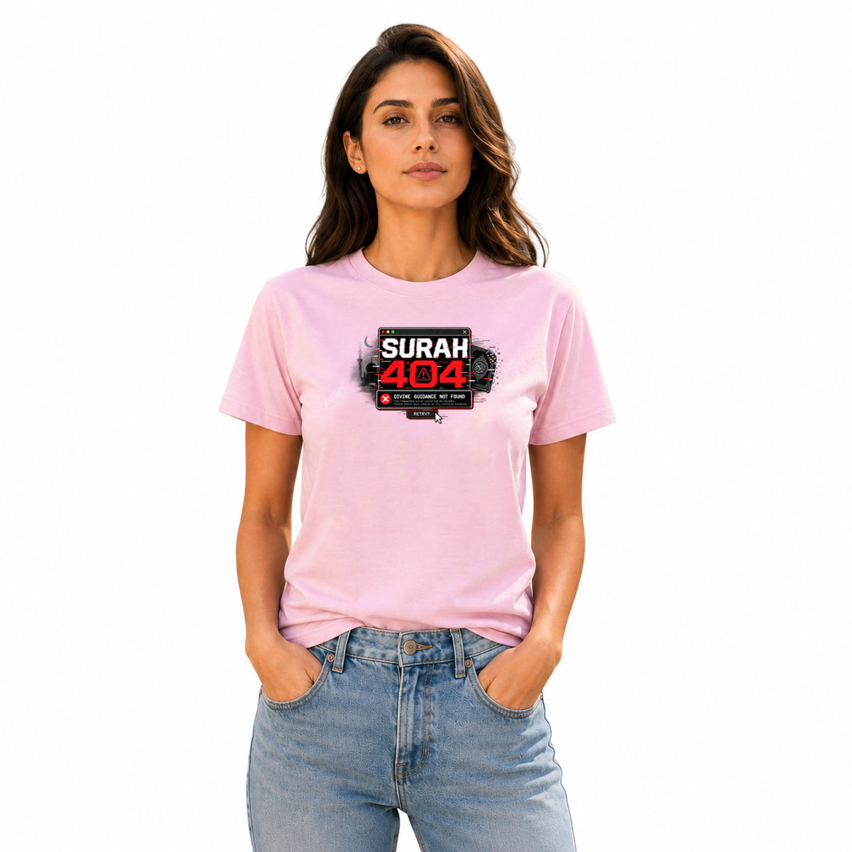Freethinker | Arif Women's Surah 404 Crew Neck T-Shirt - (170 GSM single jersey)