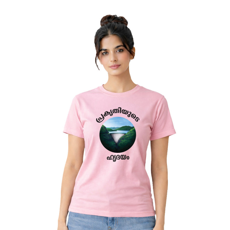 BestyPop Women’s Graphic Print Round Neck T-Shirt-(170 GSM single jersey)