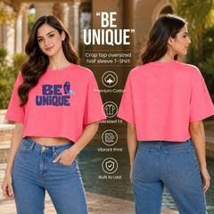 BestyPop Women’s Oversized Half Sleeve Crop Top