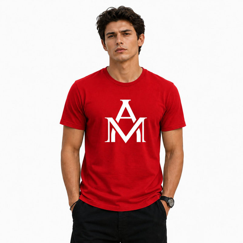 BestyPop Men’s Graphic Print Round Neck T-Shirt- AM Designs