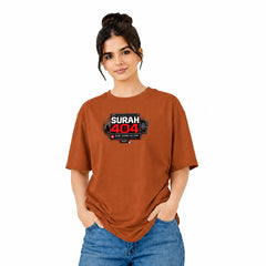 Freethinker | Arif Women's Surah 404  Crew neck Oversized T-Shirt - (225 GSM heavyweight fabric)